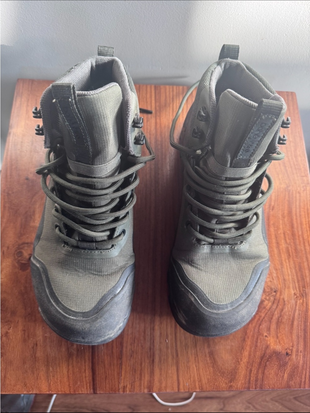 Men's Olive Green Tactical Lace-Up Boots